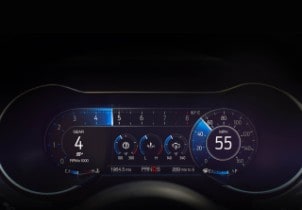 2018 Ford Mustang digital instrument cluster